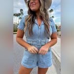 Show Me Your Mumu  Outlaw Romper In Light Tide Photo 5