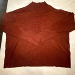 Cyrus Womens  Oversized Slouchy Orange Mock Neck Sweater Size XL Photo 0