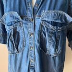 Banana Republic  Chambray Denim 3/4 Sleeve Collared Dress Size Small Photo 9