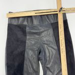 David Lerner  Pants‎ Womens X Small Black Faux Leather Vented Leggings Photo 4