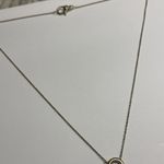 Monet  Women’s Signed Necklace Gold Tone Chain / Heart Charms Photo 2