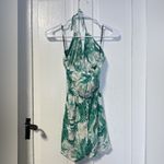 H&M NWT  Tropical Green Halterneck Romper size XS Photo 2