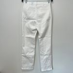 J. McLaughlin  Rainey Jeans 6 NWT $188 Split Hem White Solid Stretch Photo 3