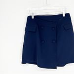 superdown Lizette Double Breasted Mini Skirt M Blue Photo 3