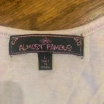 Almost Famous Rose Gold Italian Gold Sequin Tank Racer Back Size L Photo 4