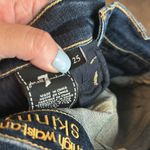 7 For All Mankind High Waist Ankle Skinny Jeans Button Fly SIZE 25 Photo 7