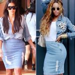 frame denim Le High Pencil Cotton-Blend Skirt Photo 3