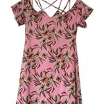 LOVE @FIRST SIGHT pink strapy floral dress size small Photo 0