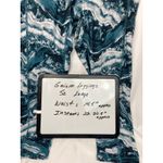Gaiam  High-Rise Printed Yoga Leggings Women's Large Blue Teal Activewear Photo 2