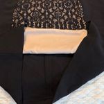 London Style  Black Lace Panel Midi Sheath Dress Women’s Sz 12 Sleeveless Pencil Photo 9