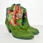 Desigual  Heeled Green Boots Funky Design Size 7 Women’s Photo 1