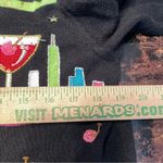 VINTAGE Berek Margarita City Sweater Black Colorful Cardigan Hand Knit 90s M Size M Photo 5