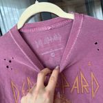 Goodie Two Sleeves Def Leppard pyromania tee band cropped top tshirt leopard  Photo 3