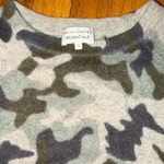 White + Warren Essential 100% Cashmere Camouflage Crewneck Sweater Green Photo 1
