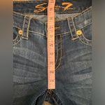 Seven7 Vintage Y2K  Capri Cropped Embroidered Jeans size 8 Photo 5