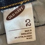 Old Navy Dark Denim Mini Skirt Zippers Size 2  Stretch Fit Low Rise Cowgirl Punk Photo 10