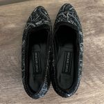 Stuart Weitzman Paisley Dress Shoes Heels Women’s Size 7.5 AA Black Gray Slip On Photo 10