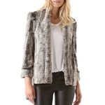 Alice + Olivia Leana Faux Fur Jacket Quilted Lining Luxury Contemporary Winter Photo 9