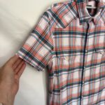 Lucky Brand  Pearl Snap Western Shirt Womens Sz S Y2K Rodeo Plaid Stretch Cowgirl Photo 3