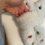 Halara Faux Fur Scarf With Colorful Button Detail Photo 3