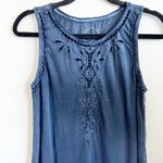 Lucky Brand ‎ Embroidered Tank Top Boho Western Festival Hippie Large Photo 1
