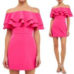Endless Rose Ruffled Off Shoulder Mini Dress Medium NWOT Photo 6