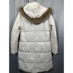 Marc New York  Andrew Marc Coat Womens Large White Down Puffer Parka Fur Hood Photo 6