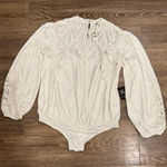 EXPRESS  White Lace Top size L Photo 0