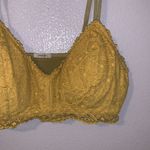 Maurice's  mustard yellow Lace v-neck strappy bralette Photo 2