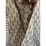 Michael Kors Scarf Reversible Infinity Ivory/Gold Metallic MK Logo Soft OS Photo 3