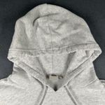 Vans  Off The Wall Womens Large Gray Floral Cropped Graphic Hoodie Sweatshirt Photo 2