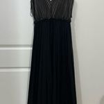 Badgley Mischka Black Embellished Waist Pleated Gown Size 6 US $795 Photo 5