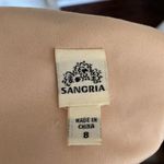Sangria Cream and Black Lace Sleeveless Dress Photo 4