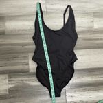 SKIMS NWT  Scoop Neck One Piece Swimsuit Onyx Black Size S SOLD OUT Photo 8