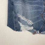 American Eagle Woman's Sz 2 Light Wash High Rise Distressed Denim Mini Skirt Photo 1