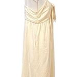 Who What Wear WHO WHAT WHERE Ivory Linen Babydoll Dress Size S Midi Minimalist Lagenlook Beach Photo 4