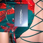 Pretty Little Thing Green Floral Wrap Dress 8 NWT Photo 6