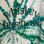 Grayson Threads  Women's Green Tie‎ Dye Long Sleeve Crop Top Shirt Size Small Photo 1