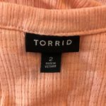 Torrid  Womens Babydoll Top Lace Trim V Neck Short Sleeve Pink Size 2X Photo 2
