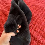 ZARA  Shawl SOFT FURRY FAUX FUR STOLLE COLLAR SCARF Mob Wife Winter EUC Gray Photo 4