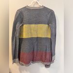 CAbi   color block open front blanket knit sweater size XS striped cardigan Photo 2