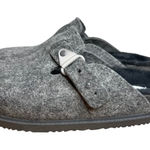 BEACH by Matisse Portland Clogs Mules Size 10 Gray Felt Faux Fur Lined NEW Photo 0
