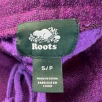 Roots  Canada Womens Cut Off Sweat Shorts Purple Pull On Patch Logo Pockets Small Photo 4