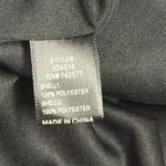 Iris Black Silver Sequin Spaghetti Strap Fully Lined Zip Back Mini Dress Large Photo 12