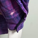 Lands' End Vintage Lands’ End shacket plaid shirt jacket purple medium Photo 6