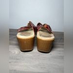 Dansko  Women Sela Red Metallic Crinkle Patent Leather Slip On Sandal,Size US 8 Photo 3