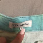 Revolve  Weworewhat Flare Bell Short Denim Tie Dye NWT Size 27 Photo 1