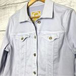 Michael Kors Light Blue Stretch Denim Trucker Style Jean Jacket Women’s Size XL Photo 3