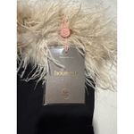 House Of CB NWT 'Sarai' Black Feather Trim Thigh Split Maxi Dress Small $299 Photo 6