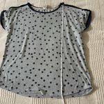 Lucky Brand  Stars Print Gray‎ Blue Cap Sleeve Pajama Top T-Shirt Women’s XL Photo 5